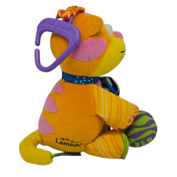 Lamaze Crazy Cat Baby Sensory Developmental Clip‎ On Stuffed Animal Plush Toy - Picture 4 of 8